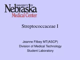 Streptococcaceae I