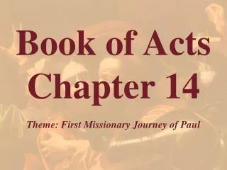 Book of Acts Chapter 14