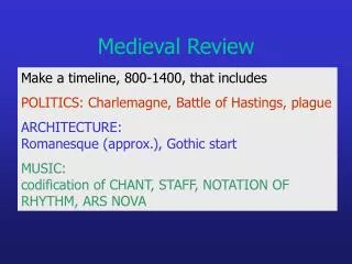 Medieval Review