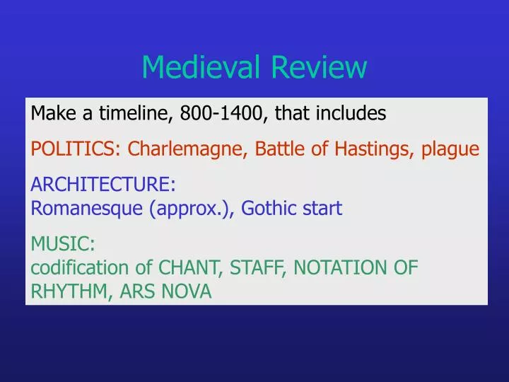 medieval review