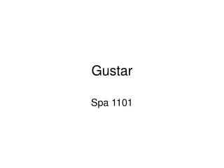 Gustar