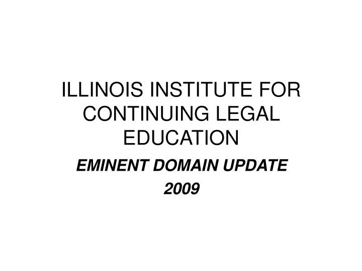 illinois institute for continuing legal education