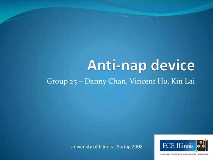anti nap device