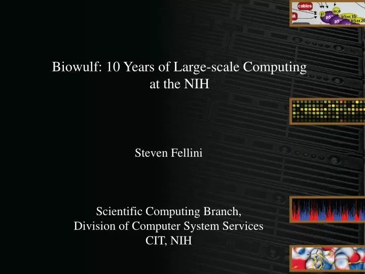 biowulf 10 years of large scale computing at the nih