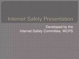 Internet Safety Presentation