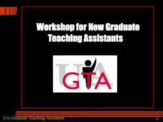 Workshop for New Graduate Teaching Assistants