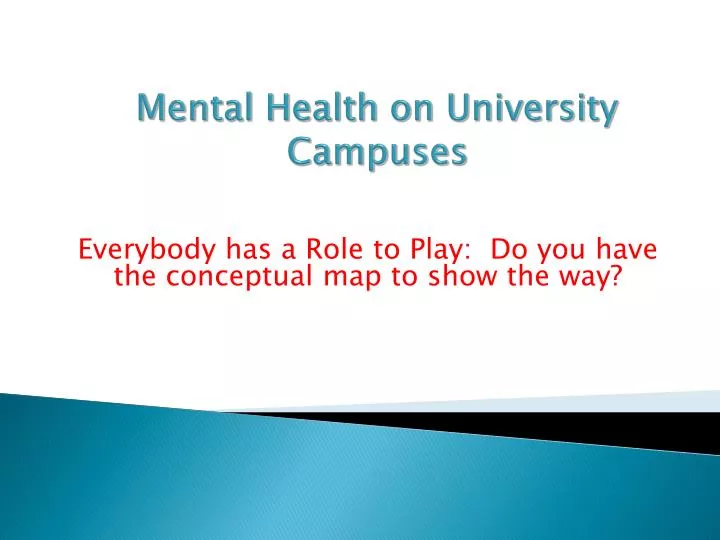 mental health on university campuses