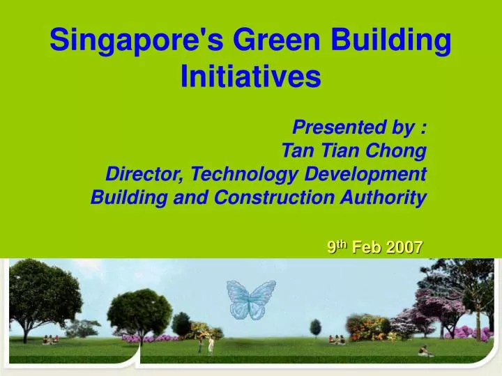 singapore s green building initiatives