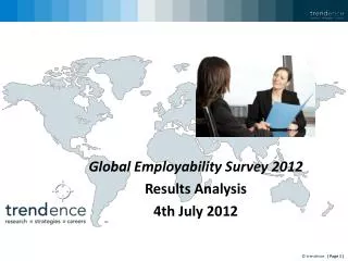 Global Employability Survey 2012 Results Analysis 4th July 2012