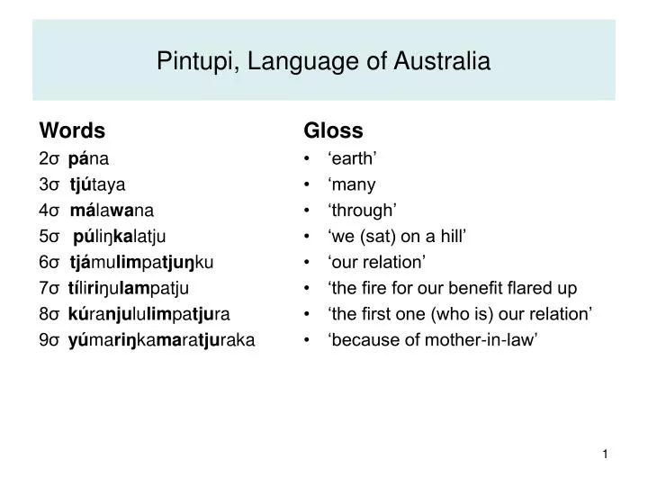 pintupi language of australia
