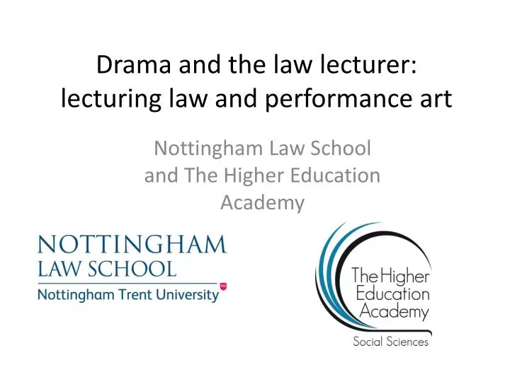 drama and the law lecturer lecturing law and performance art