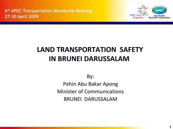 land transportation safety in brunei darussalam