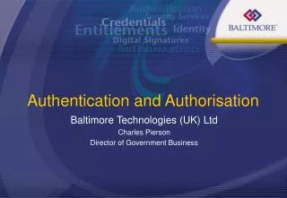 Authentication and Authorisation