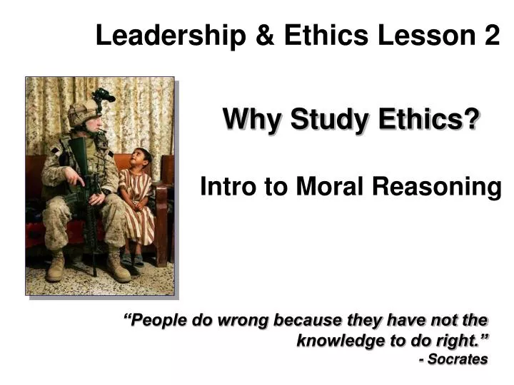 leadership ethics lesson 2