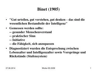Binet (1905)