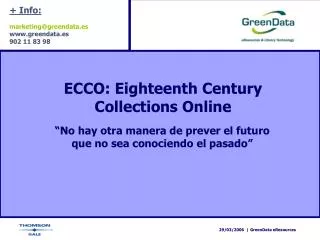 ECCO: Eighteenth Century Collections Online