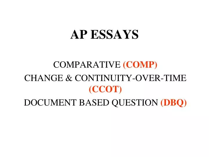 ap essays