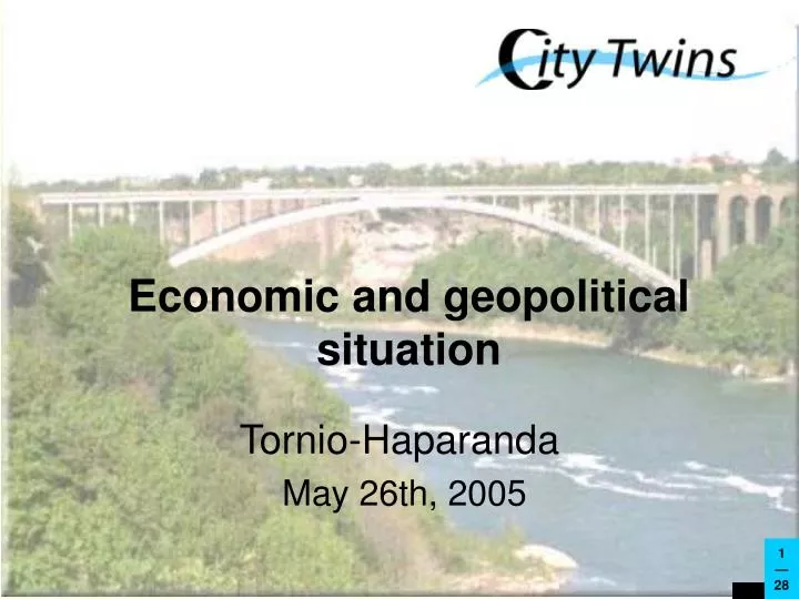 economic and geopolitical situation