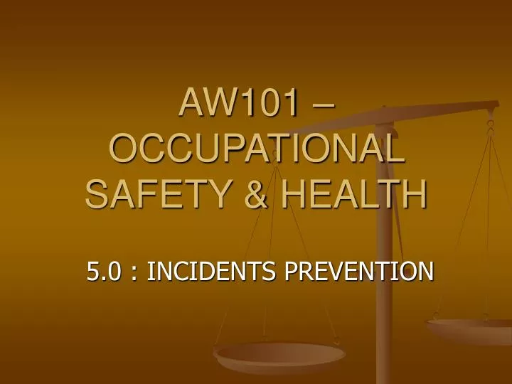 aw101 occupational safety health