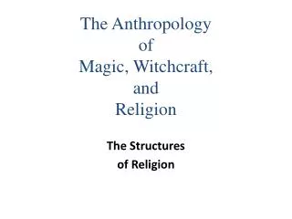 The Structures of Religion