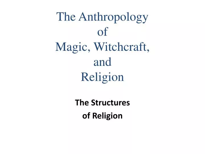 the structures of religion