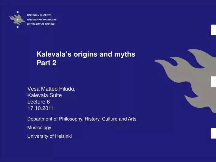 kalevala s origins and myths part 2