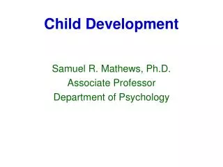 child development