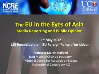 The EU in the Eyes of Asia Media Reporting and Public Opinion