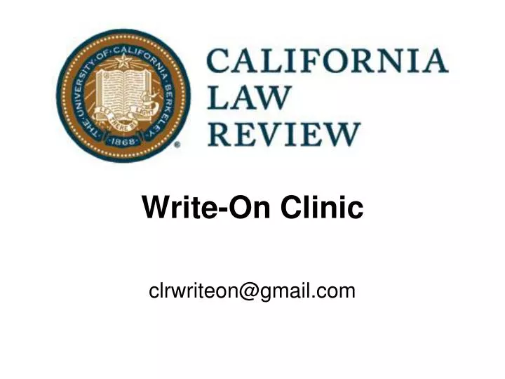 write on clinic