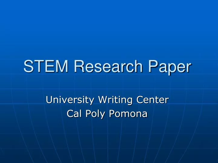 stem research paper