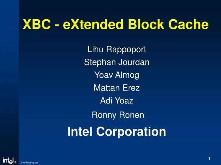 xbc extended block cache