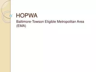 HOPWA