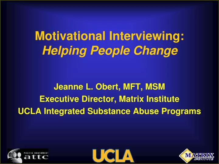 motivational interviewing helping people change
