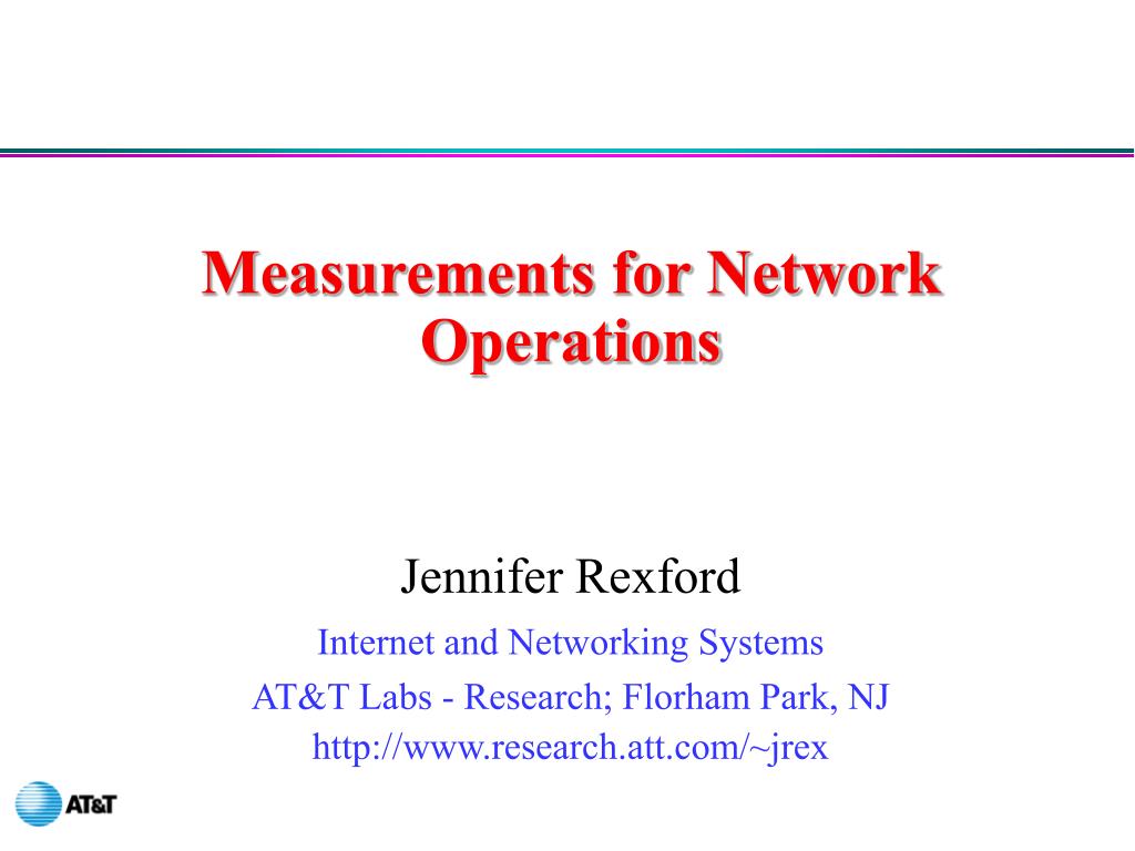 PPT - Measurements for Network Operations PowerPoint Presentation, free ...