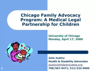 Chicago Family Advocacy Program: A Medical Legal Partnership for Children
