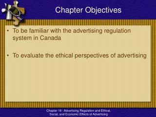 Chapter Objectives