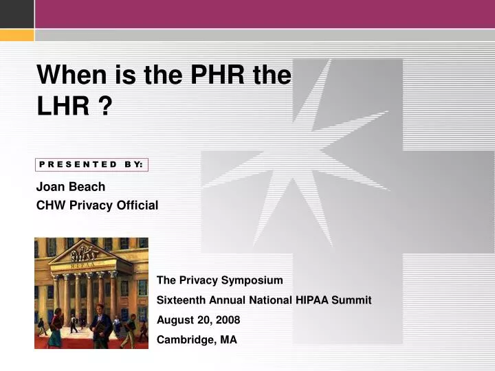when is the phr the lhr