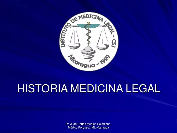 historia medicina legal