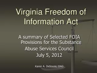 Virginia Freedom of Information Act