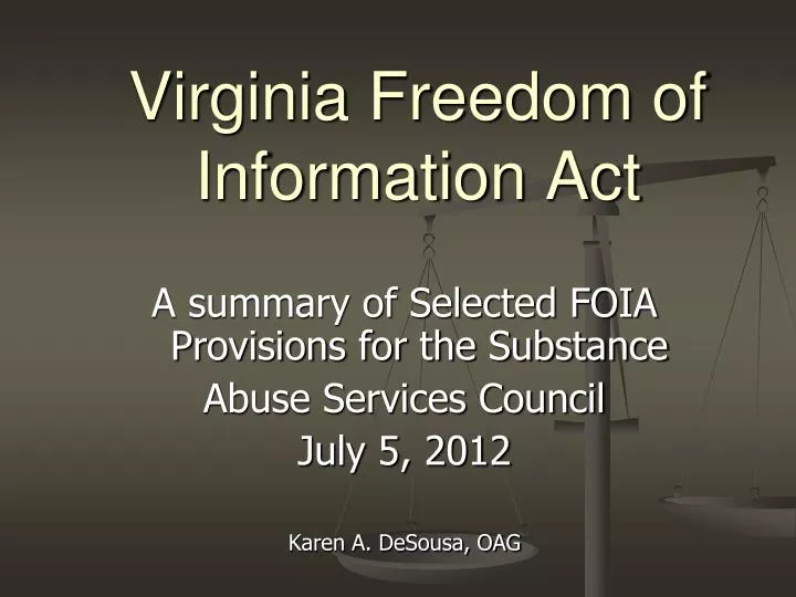 virginia freedom of information act