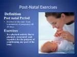Post-Natal Exercises - slide 1