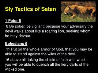Sly Tactics of Satan
