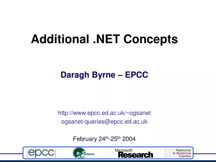 additional net concepts