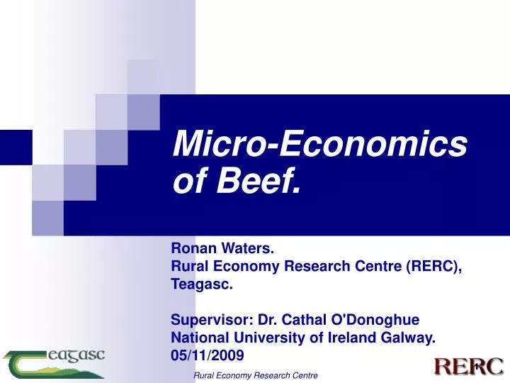 micro economics of beef