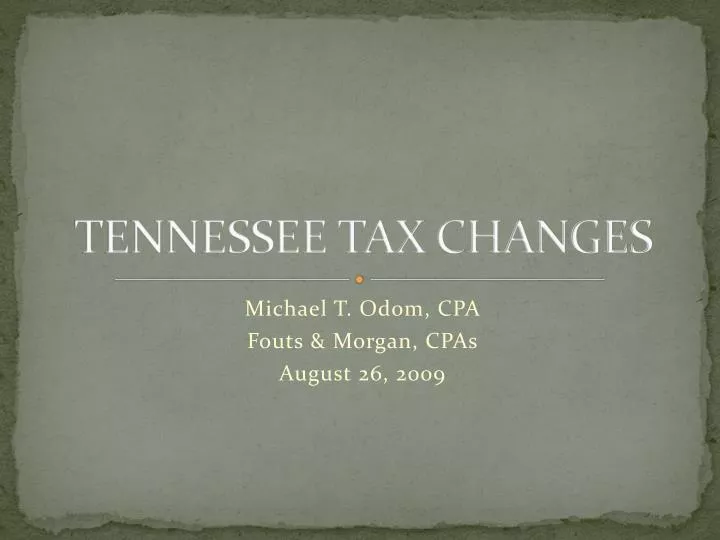 tennessee tax changes