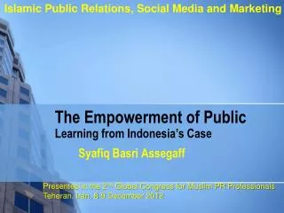 The Empowerment of Public Learning from Indonesia’s Case