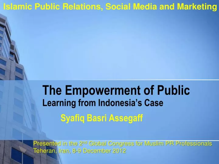 the empowerment of public learning from indonesia s case
