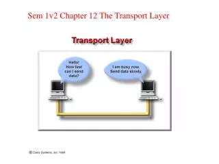 Sem 1v2 Chapter 12 The Transport Layer