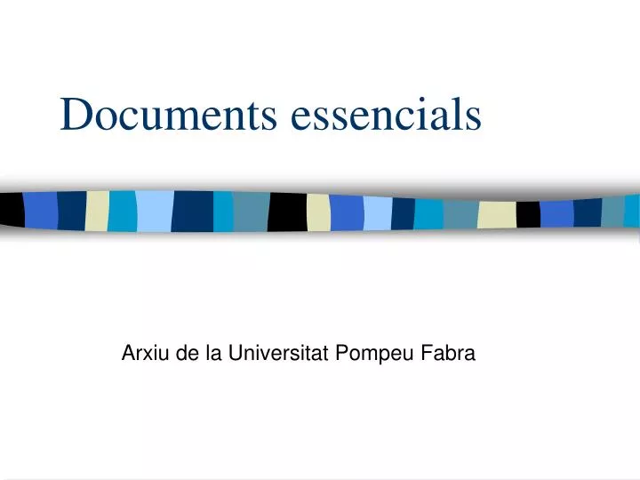 documents essencials