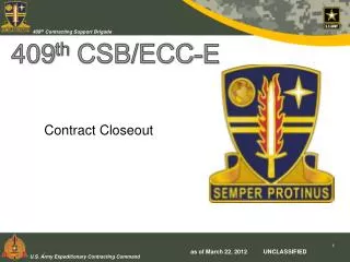 409 th CSB/ECC-E